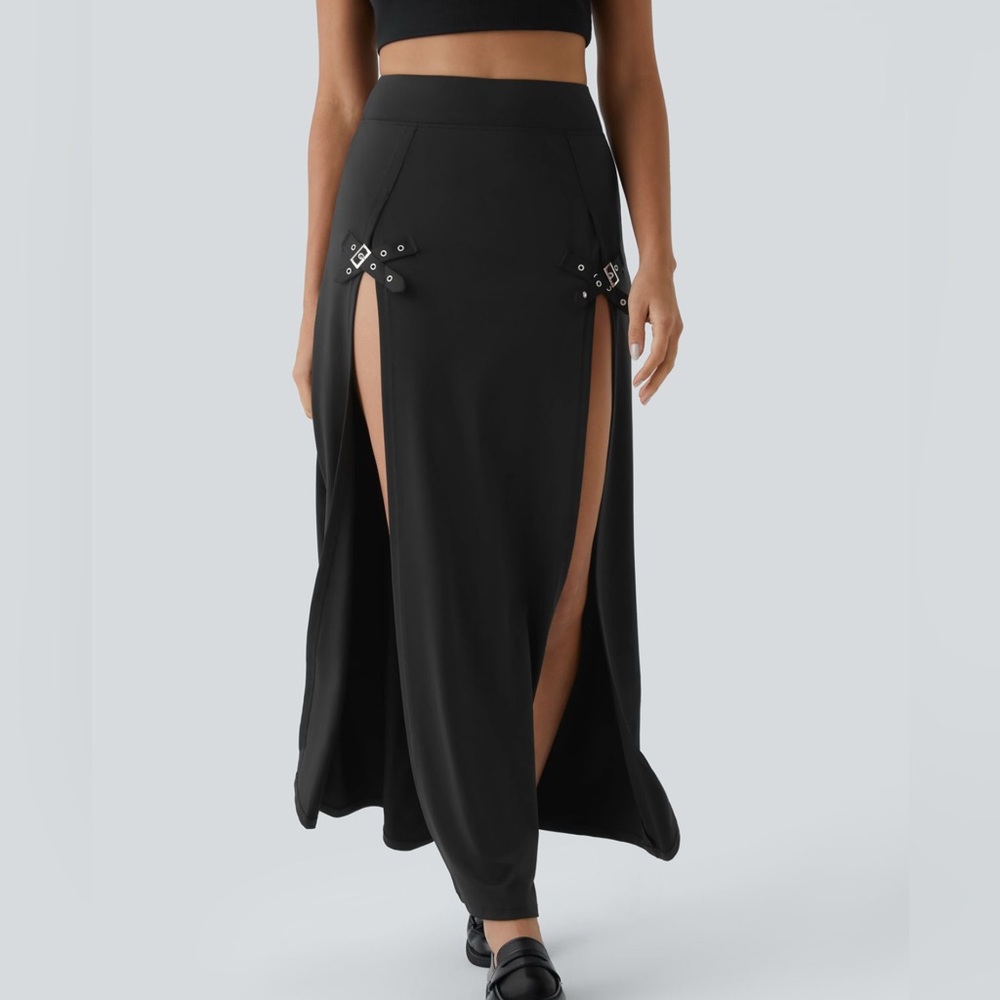 Halara High Waisted Adjustable Buckle Split 2-In-… - image 1